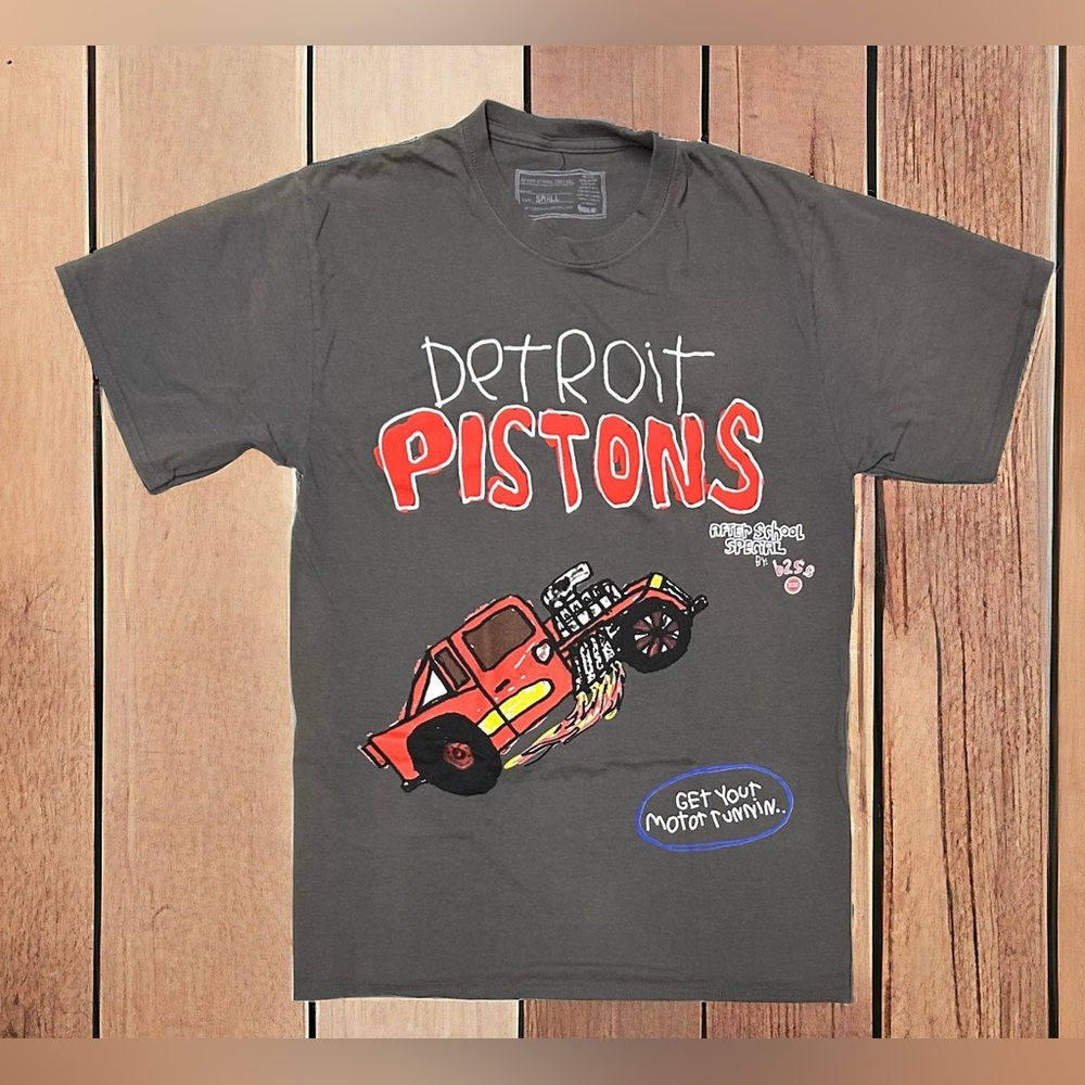 NEW Flawed NBA Lab Detroit Pistons After School Special Men’s T Shirt  Sz Small
